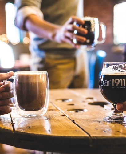 A selection of drinks fropm Bar1911 Beer + Coffee