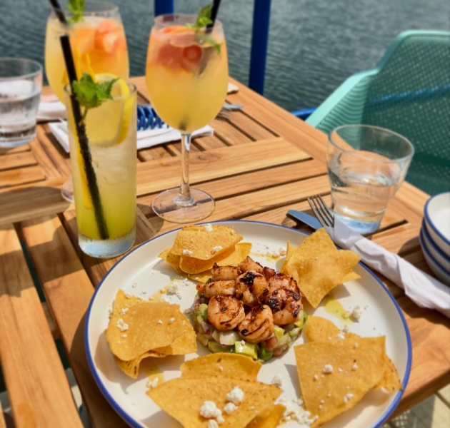 Freshly prepared dishes served at The Grotto restaurant in downtown Charlottetown, Prince Edward Island.