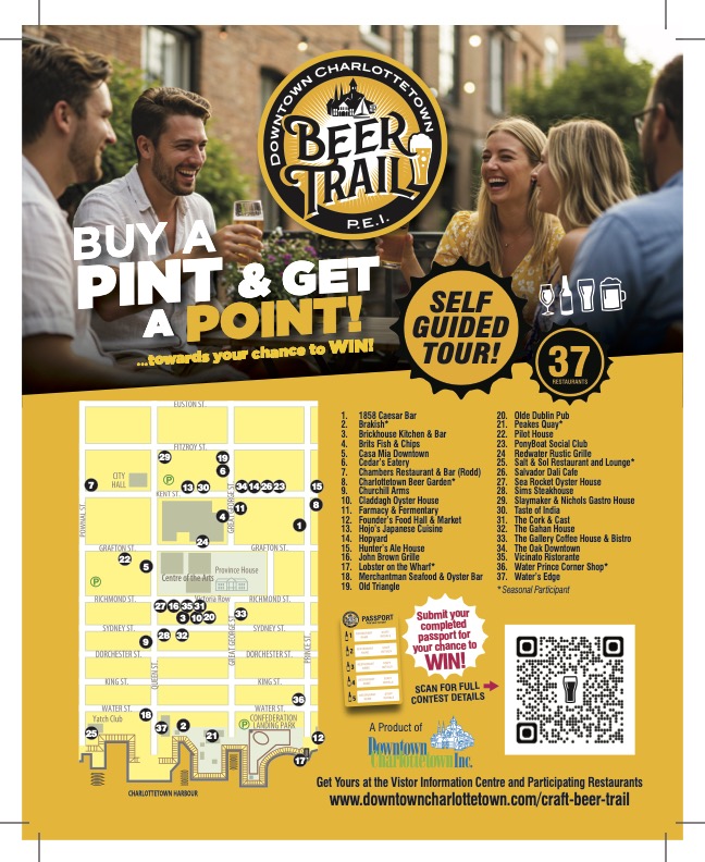Downtown Charlottetown Craft Beer Trail